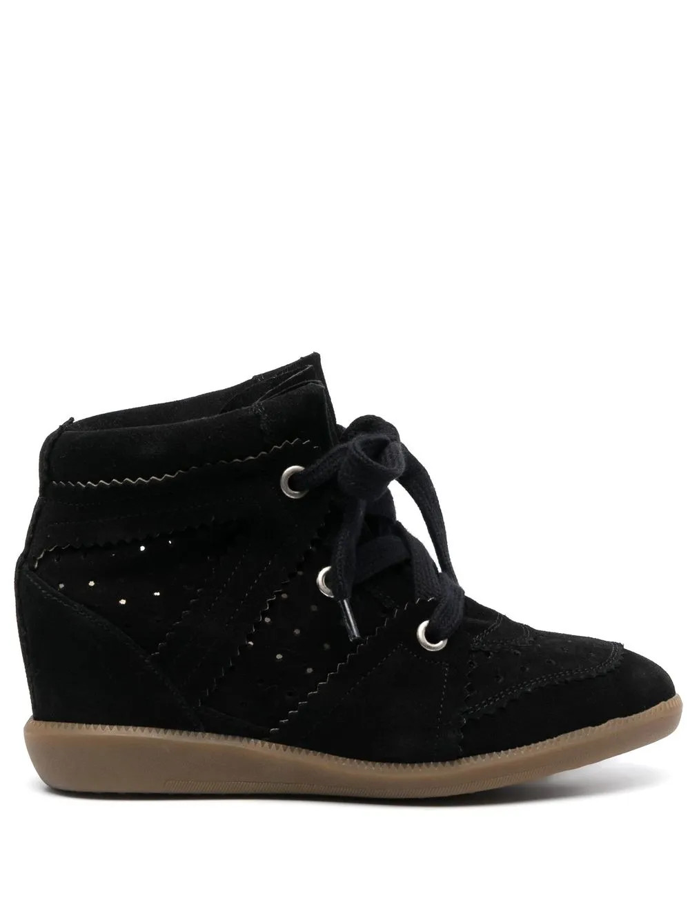 wedge-heel lace-up sneakers | Farfetch Global