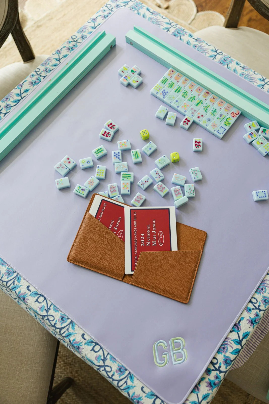 Mahjong Rule Cardholder | Sprinkled With Pink