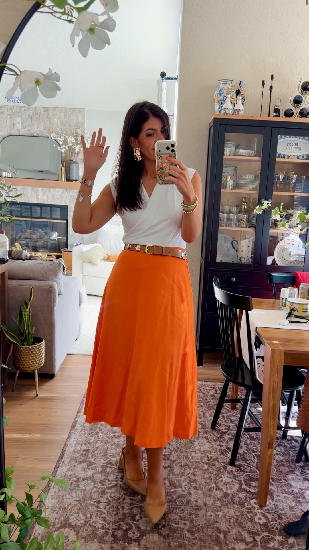 Work outfit of the day
In a medium wrap top
Medium linen skirt

#LTKMidsize #LTKTall #LTKWorkwear