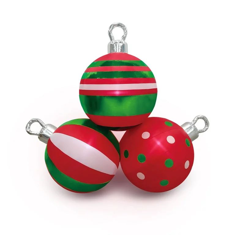 Holiday Time Shiny Trio Ornaments Inflatable, 7FT - Walmart.com | Walmart (US)