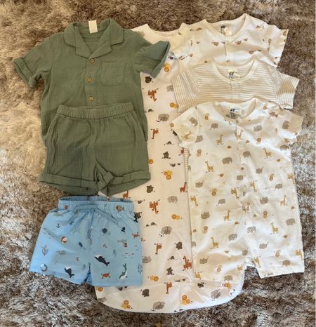 New in H&M favorites for baby boys 
Tags: sleep bag, swim shorts, linen shorts and tshirt set, baby night all in one baby grows, animal print, holiday spring outfits ninos Bebe 

#LTKSeasonal #LTKfindsunder100 #LTKbaby