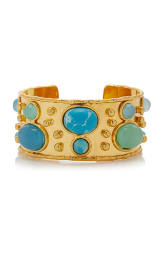 Byzantine 22K Gold-Plated Multi-Stone Cuff | Moda Operandi (Global)