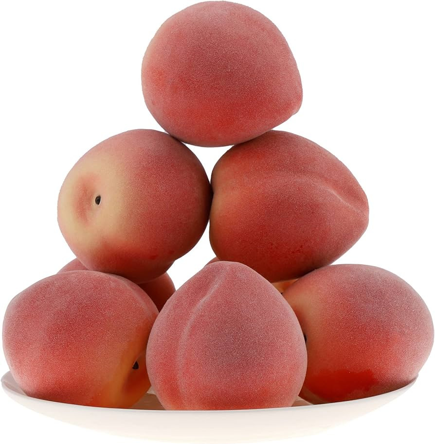 Gresorth 6pcs High Grade Fake Peach Decoration Artificial Realistic Fruit Model for Home Party Ho... | Amazon (US)