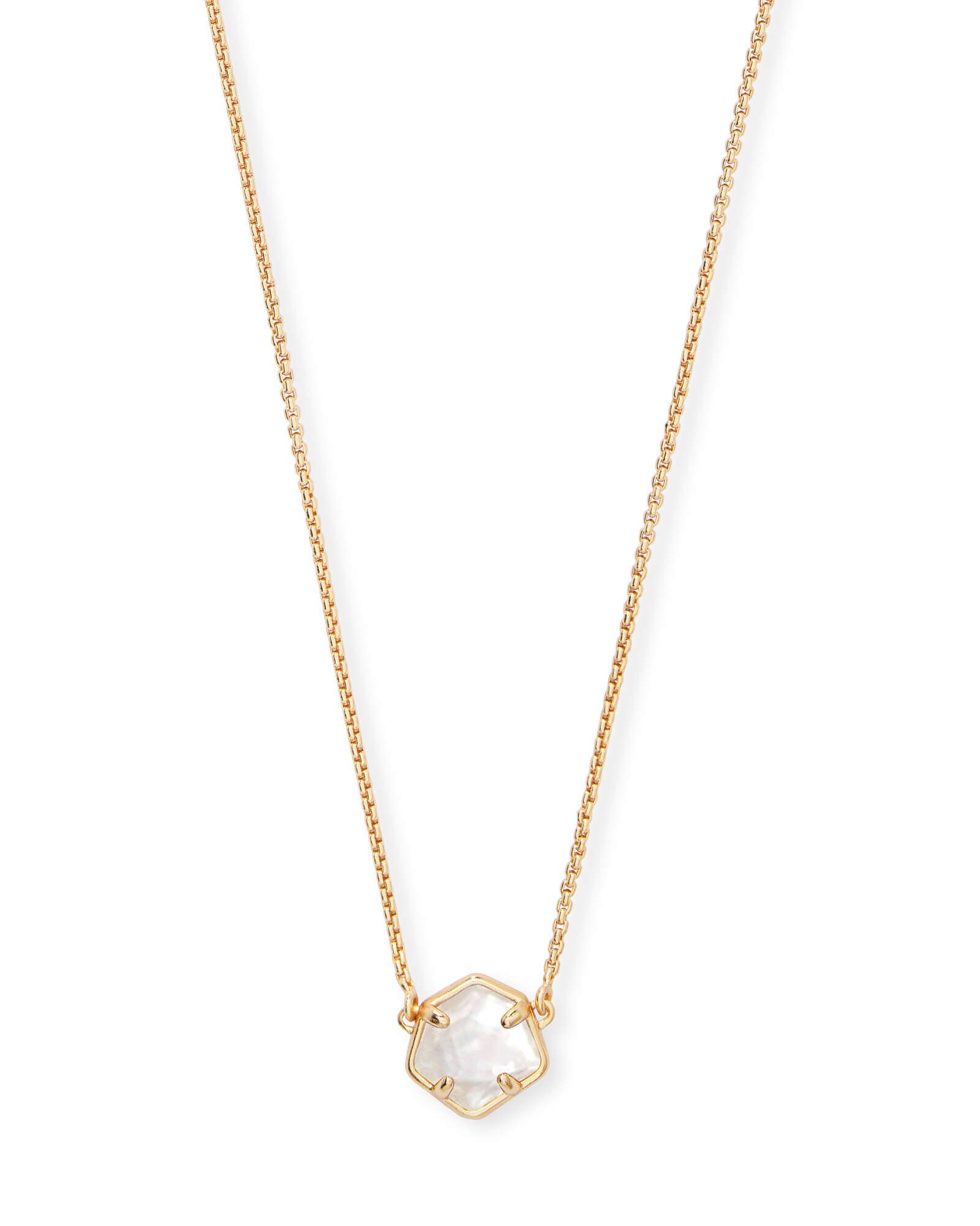 Jaxon Gold Pendant Necklace in Ivory Mother-of-Pearl | Kendra Scott | Kendra Scott