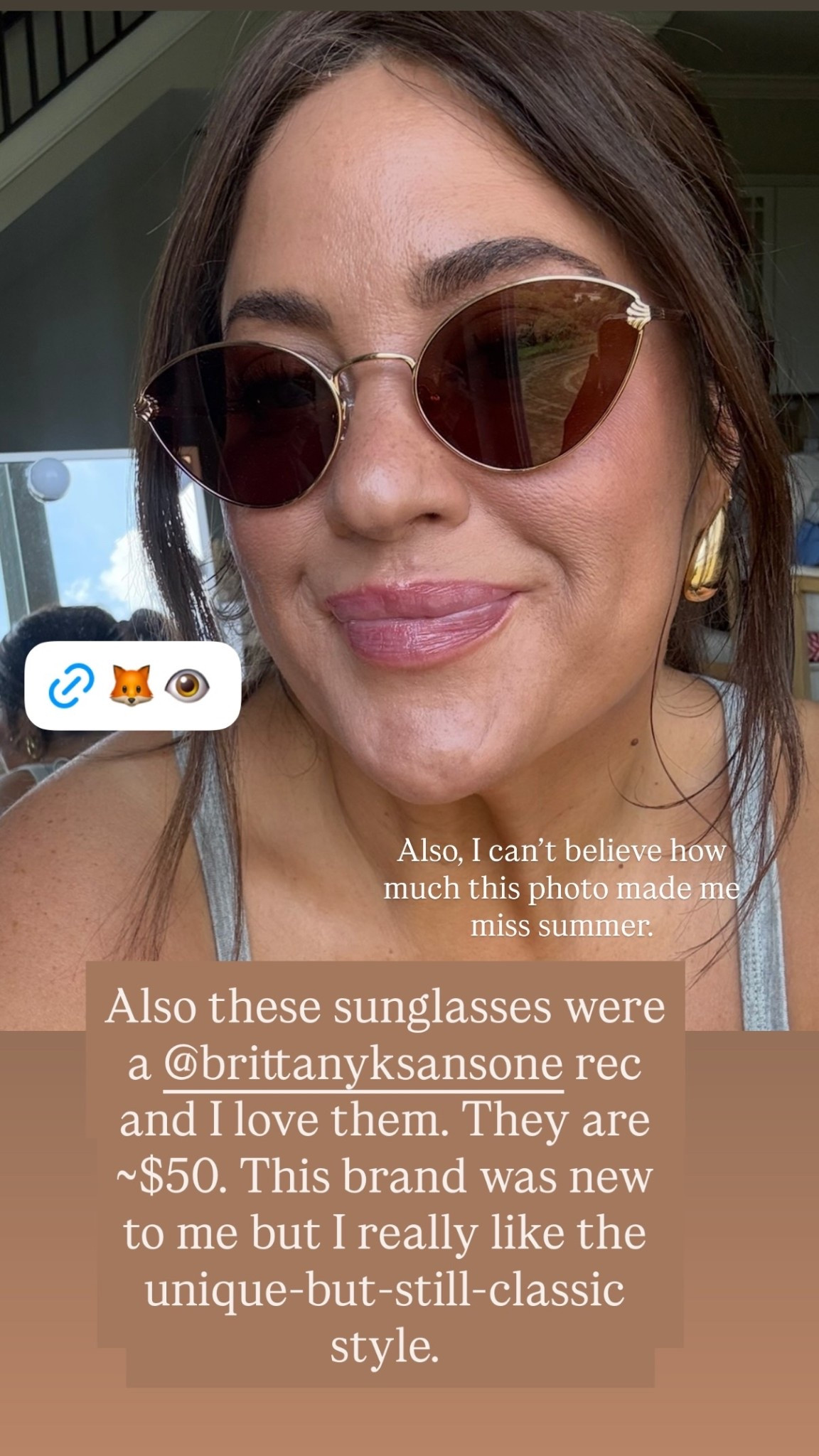 Also these sunglasses were a @brittanyksansone rec and I love them. They are ~$50. This brand was new to me but I really like the unique-but-still-classic style.  Also, I can’t believe how much this photo made me miss summer.

#LTKSaleAlert #LTKSeasonal