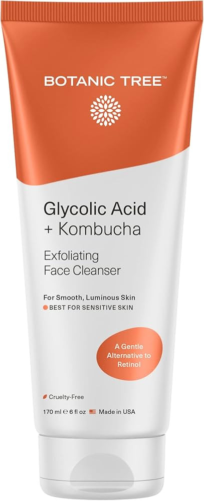 Botanic Tree Kombucha & Glycolic Acid exfoliating face wash for Aging skin - Kombucha Lipofilling... | Amazon (US)