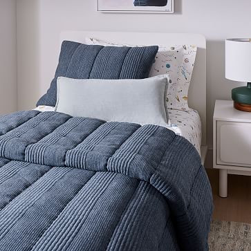 Jersey Linear Cloud Comforter & Shams | West Elm (US)