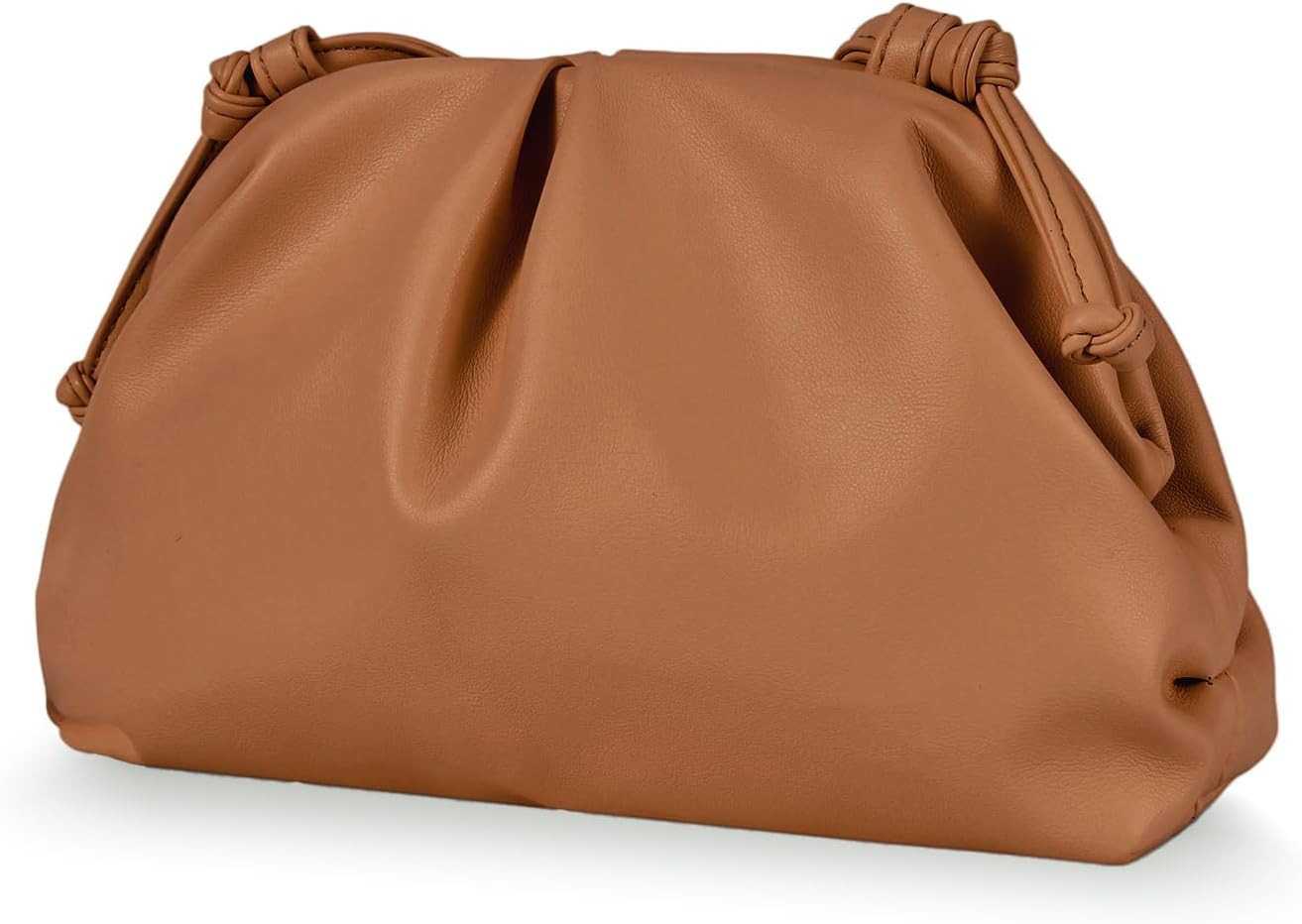 BRYCTSISEN Vegan Leather Clutch Purse for Women Pleated Cloud Dumpling Bag | Amazon (US)