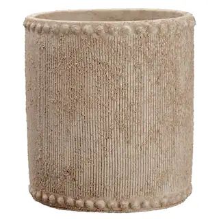 6.5" Beige Textured Cement Container | Michaels Stores