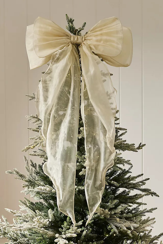 Organza Bow Tree Topper | Anthropologie (US)