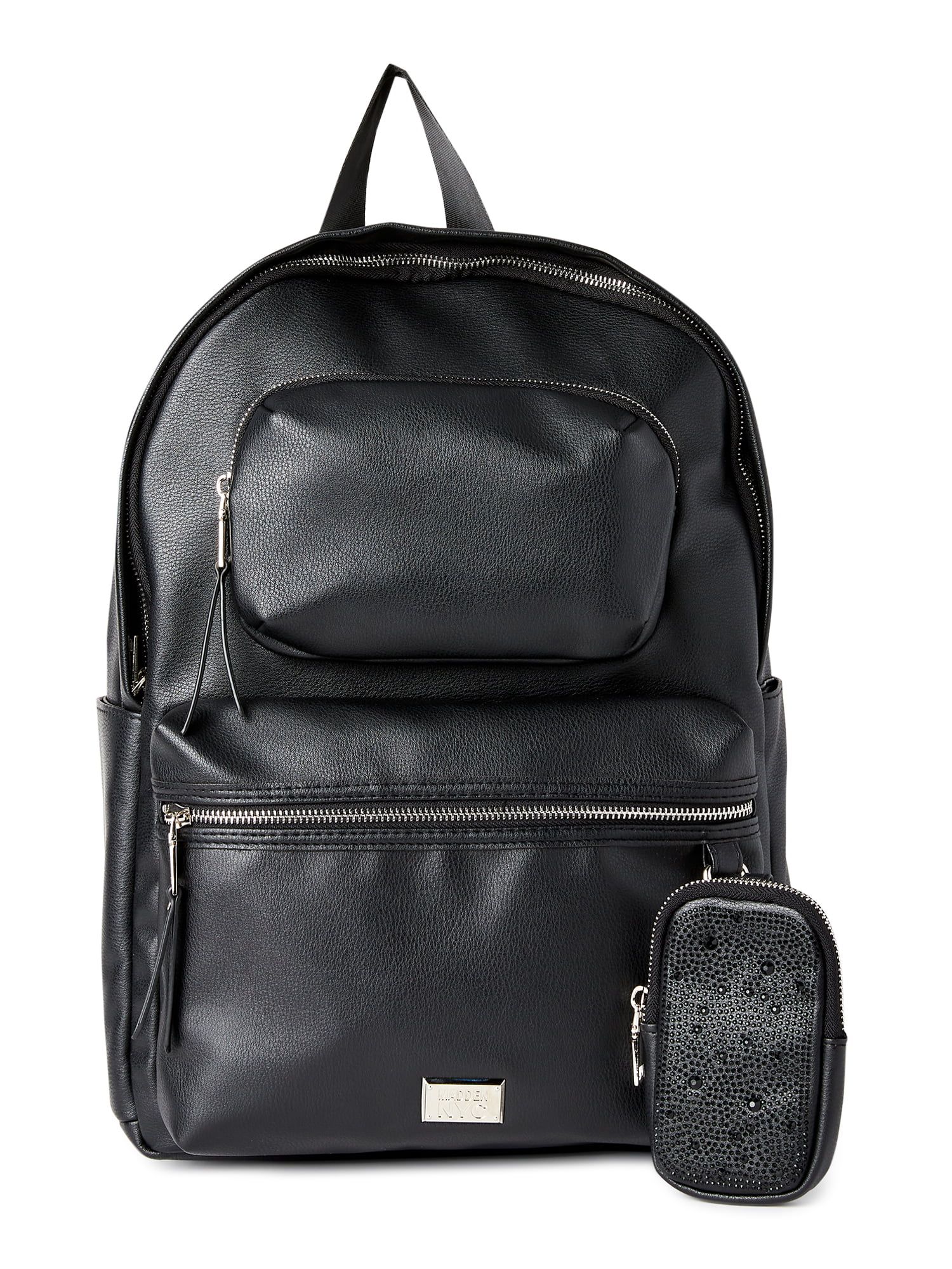 Madden NYC Women’s Modular Zipper Backpack Black | Walmart (US)