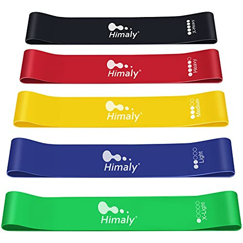 Resistance Bands Loop Exercise Bands Set with 5 Different Resistance Levels Elastic Bands for Training,Yoga, Set of 5 Pcs | Amazon (US)