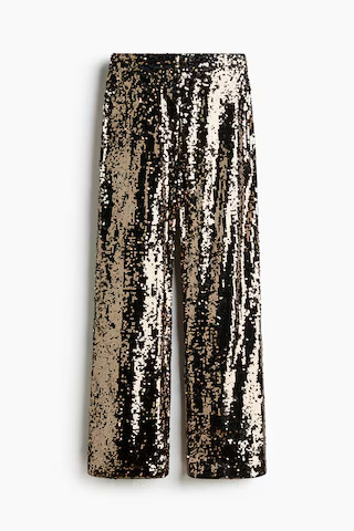 H & M - Sequined Pants - Gray | H&M (US + CA)