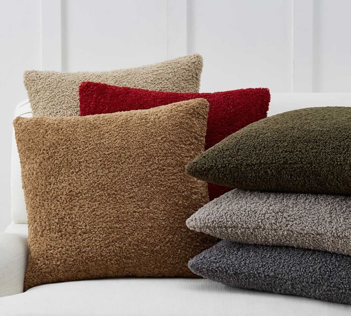 Cozy Teddy Faux Fur Pillow Covers | Pottery Barn (US)