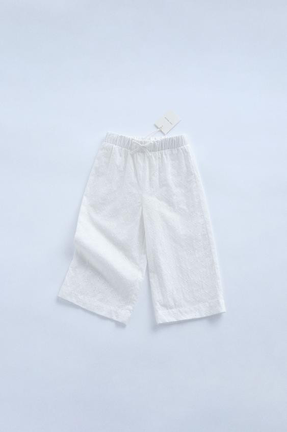 TIMELESZ - SWISS EMBROIDERED CULOTTE PANTS$ 29.90White | 3191/007/250Add to cartAddCulotte pants ... | Zara US