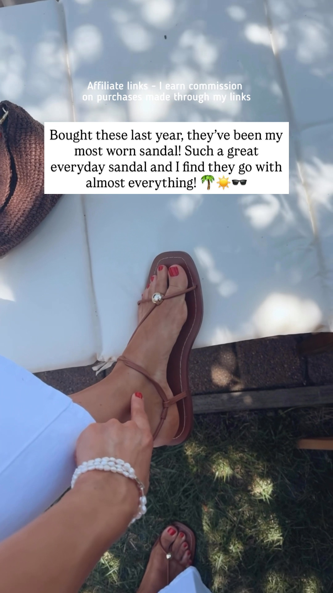 Affiliate links - I earn commission on purchases made through my links | everyday sandals 
Loeffler Randal sandals