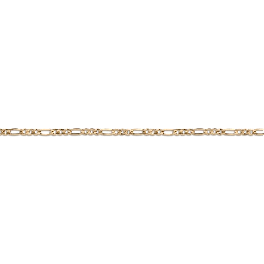 Medium Gold Figaro Chain Bracelet | AUrate New York
