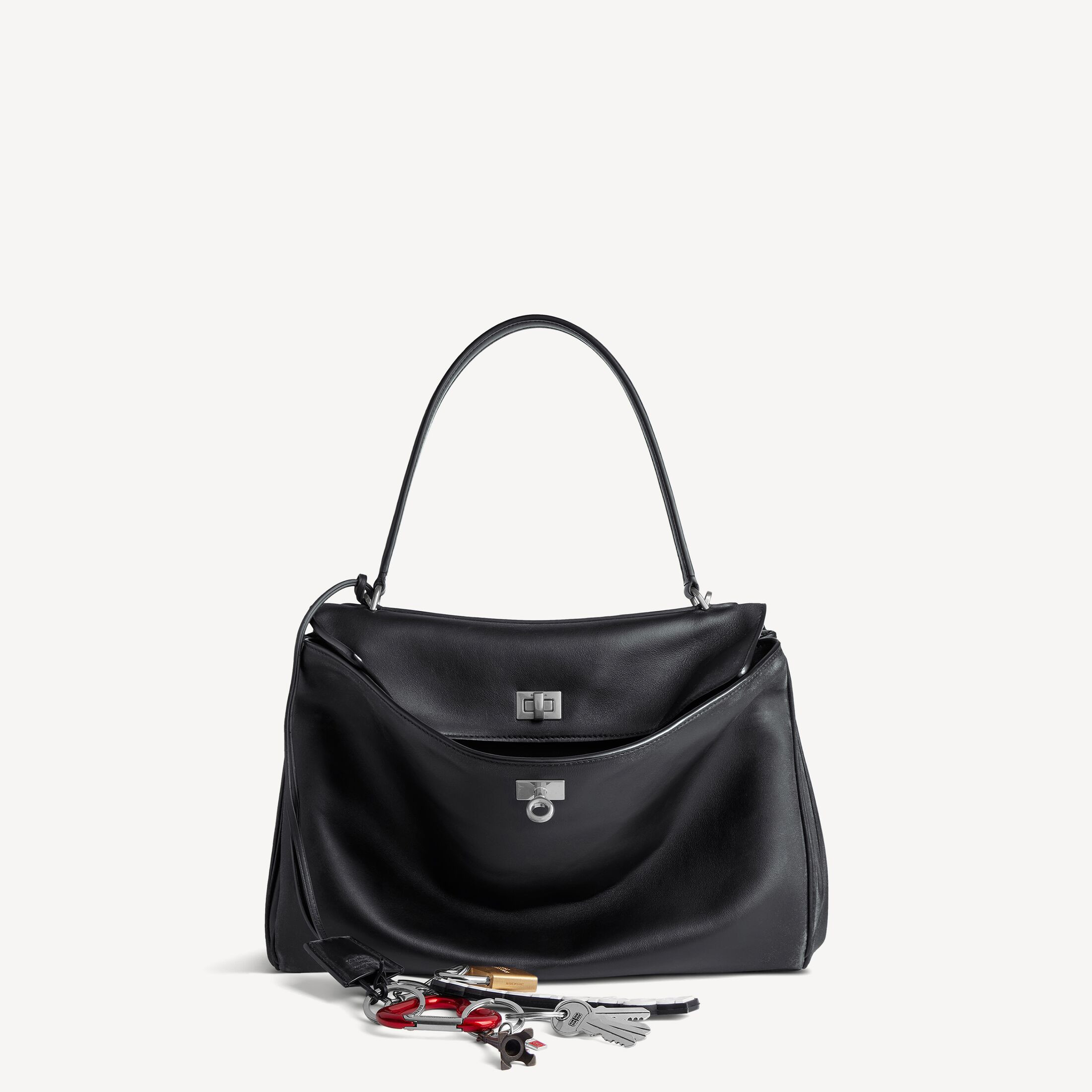 Balenciaga Rodeo Handbag Medium With Charms - Black - Women | Balenciaga