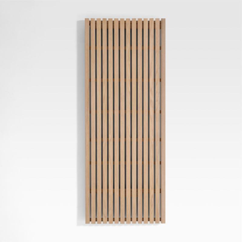 Batten White Oak 24" Back Panel + Reviews | Crate & Barrel | Crate & Barrel