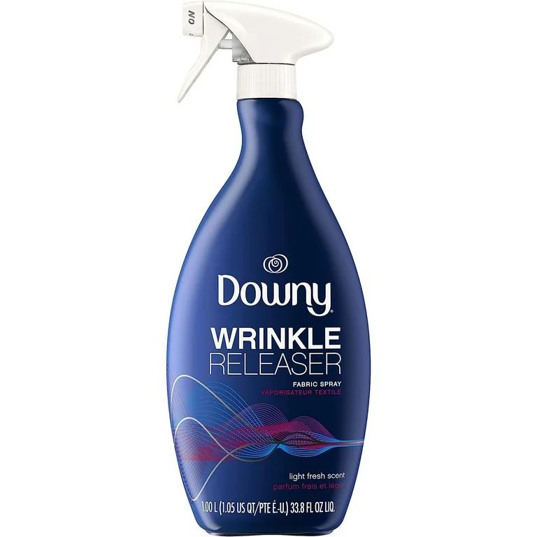 Downy Wrinkle Releaser and Refresher Fabric Spray, Starch Alternative, Light Fresh Scent, 33.8 fl... | Walmart (US)