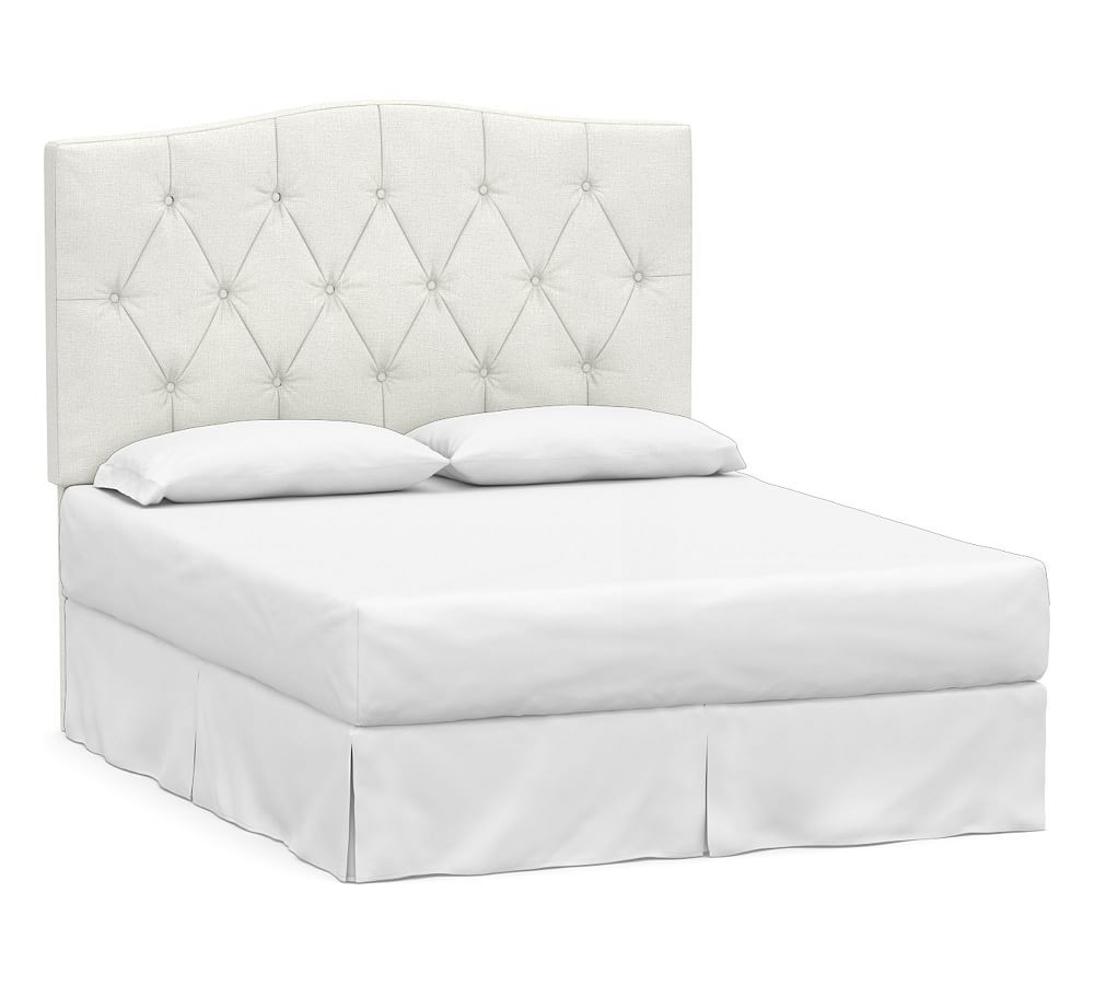 Elliot Curved Tufted Upholstered Headboard | Pottery Barn (US)