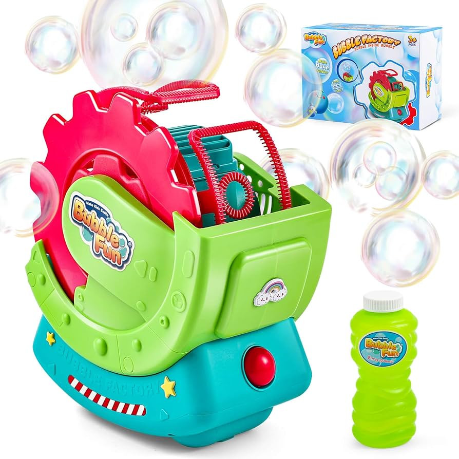 Bubble Machine for Toddlers Kids & Pets, with 8oz Safe Solution, Extra Large & Bubbles in Bubble ... | Amazon (US)