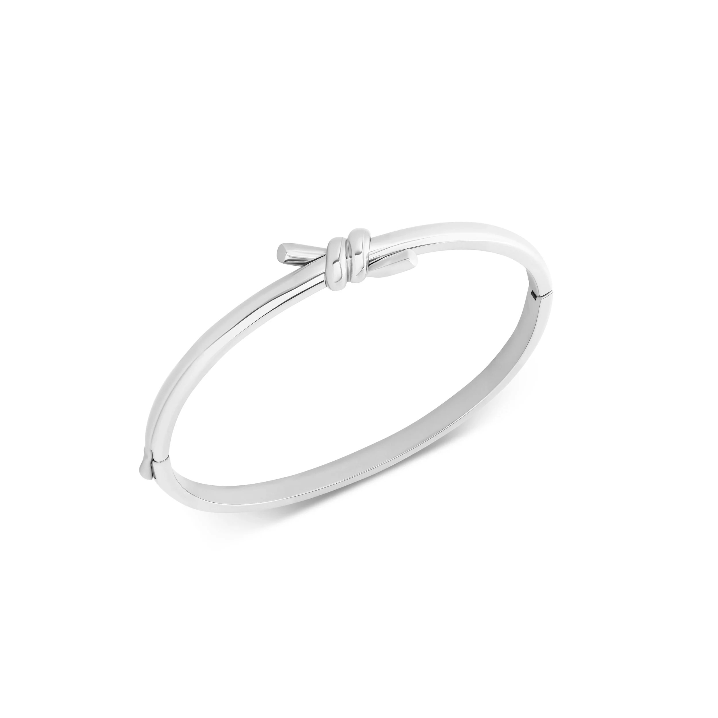 Twisted Knot Bangle (Silver) | Abbott Lyon