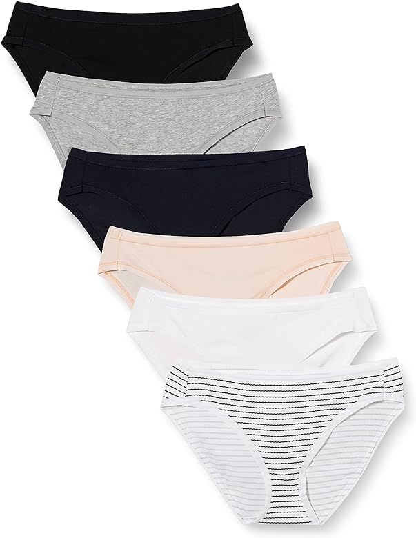 Amazon Essentials Women's Cotton Bikini Brief Underwear, Multipacks | Amazon (US)
