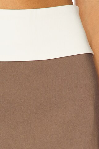 Serena Mini Skirt in Brown & Ivory | Revolve Clothing (Global)