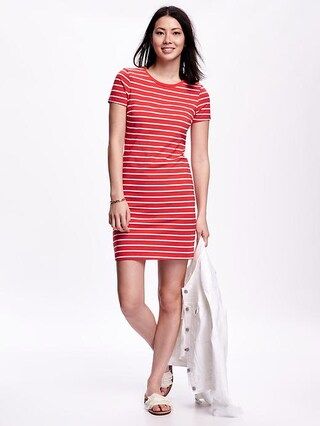 Striped Jersey T-Shirt Dress for Women | Old Navy US