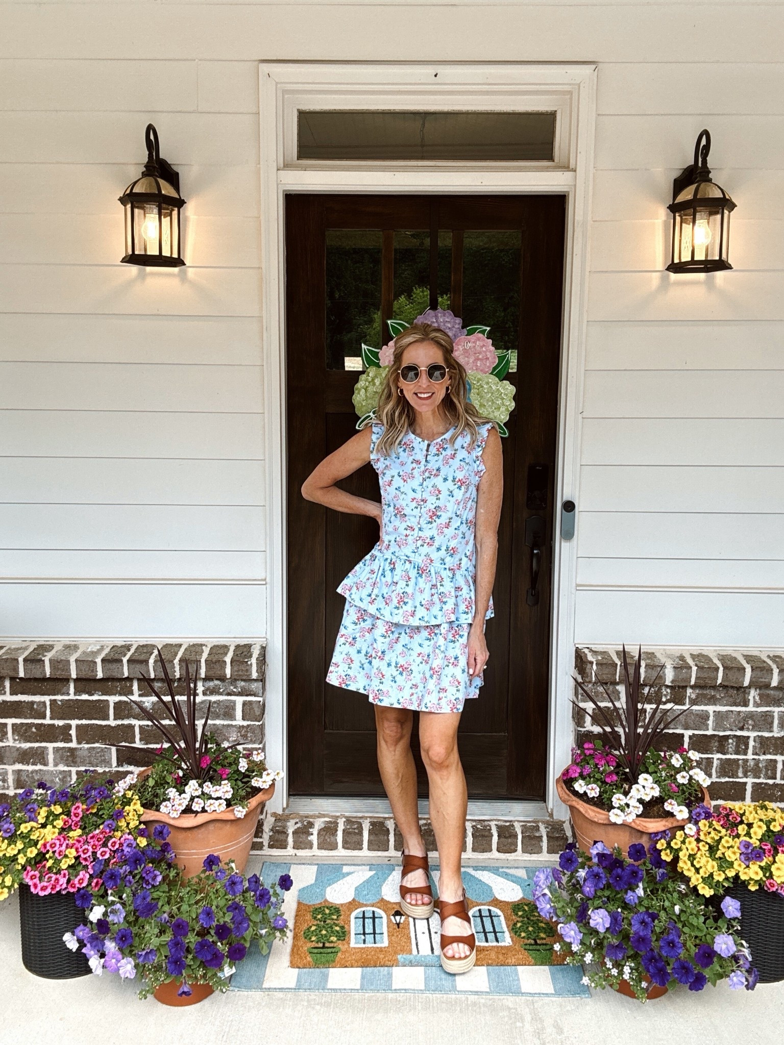Bring on the sunshine with this button, front mini dress with flutter sleeves and a tear skirt love the floral print and the pockets so perfect for anything that you have planned this spring 100% cotton wearing a size extra small comes into 2 colors  

#LTKMothersDay #LTKootd #LTKmomlife