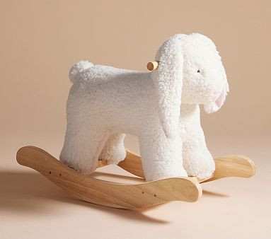 Sherpa Bunny Plush Rocker | Pottery Barn Kids