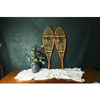 Vintage Snow Shoes, Antique Shoes For Walls, Rustic Cabin Decor, Mountain Lodge Winter Wall Porch Decor Winter, 2367 | Etsy (US)