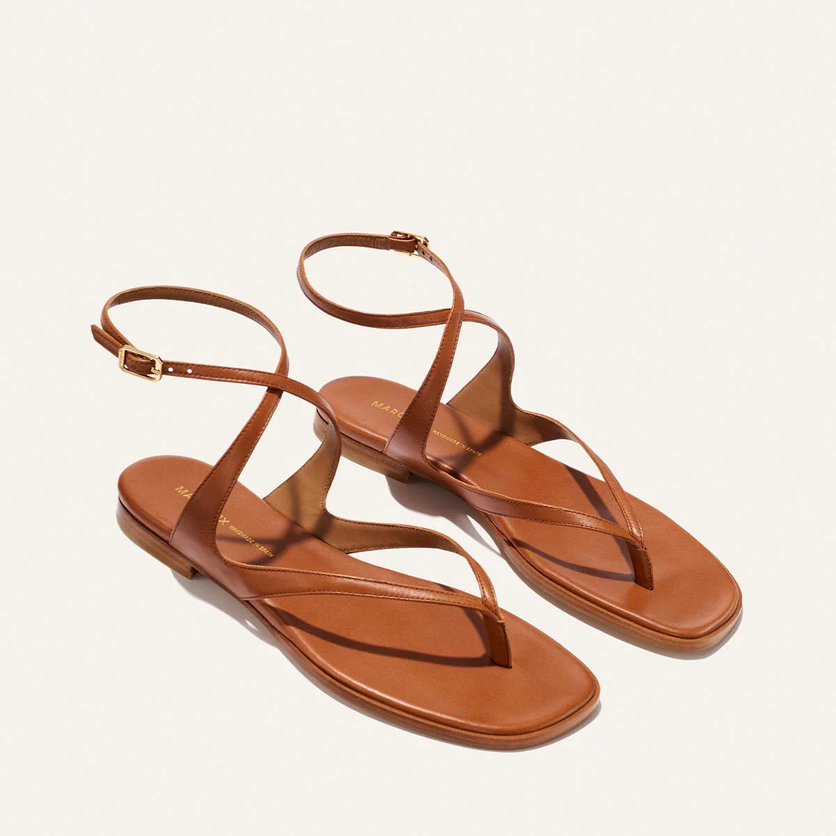 The Palermo Sandal - Saddle Nappa | Margaux