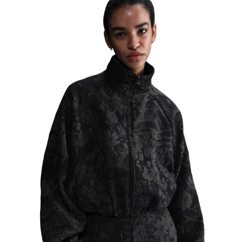 Nike Womens Nike NSW CLLCTN JQRD Track Jacket - Womens Anthracite/Black Size S | Foot Locker (US)