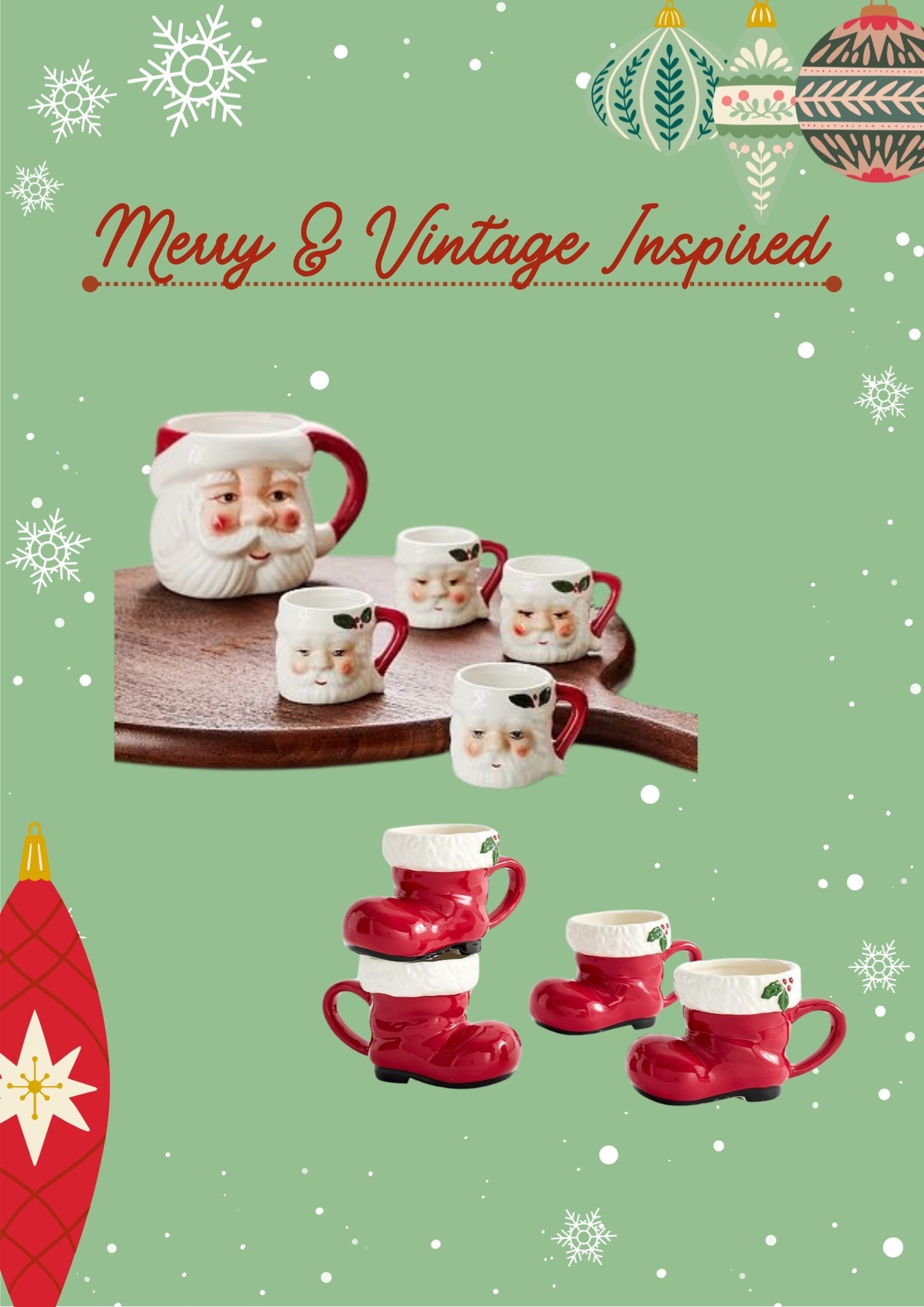 The cutest vintage inspired Santa mugs! 

#LTKHome #LTKHoliday #LTKSeasonal