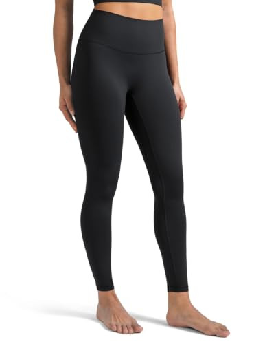 Colorfulkoala Dreamlux No Front Seam Black Leggings 25" | Amazon (US)