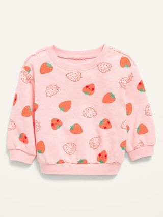 Unisex Printed Drop-Shoulder French Terry Sweatshirt for Baby | Old Navy (US)
