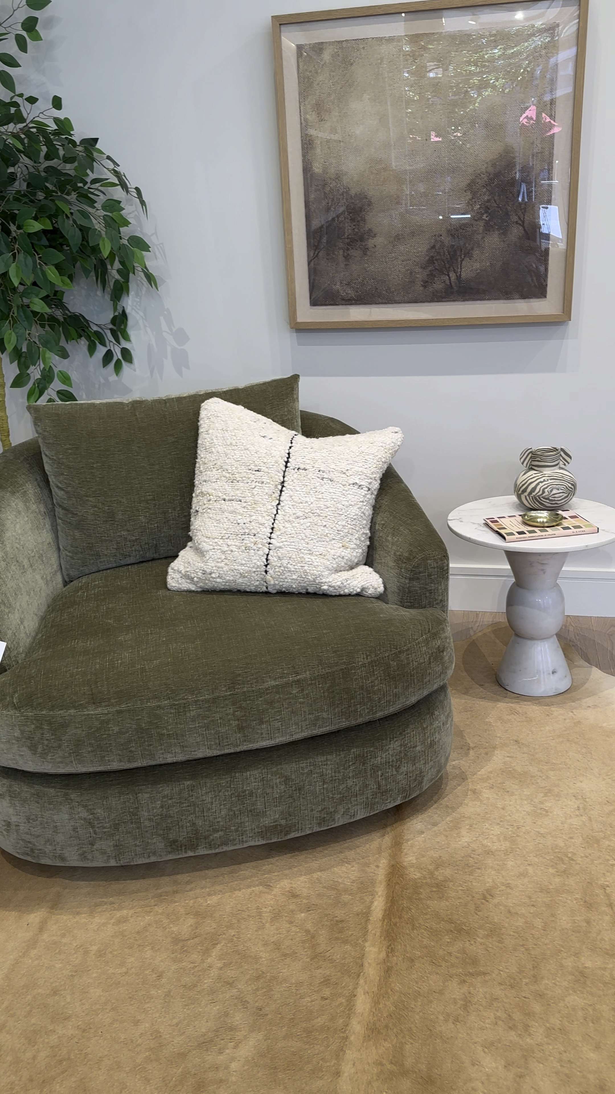 Oversized green velvet swivel chair. Cozy large swivel chair with vintage velvet in olive green color. On sale this weekend.

Dupe dupes more affordable option find replica copy cat similar look for less budget friendly affordable cheap cheaper beautiful pretty. Clearance sale coupon code discount code promo code luxury lookalike look a like Inspo inspiration inspired by idea ideas Love dupes like these? I share multiple every day in my FB group “DAILY DECOR DUPES”

#LTKHome #LTKSummerSales #LTKSaleAlert