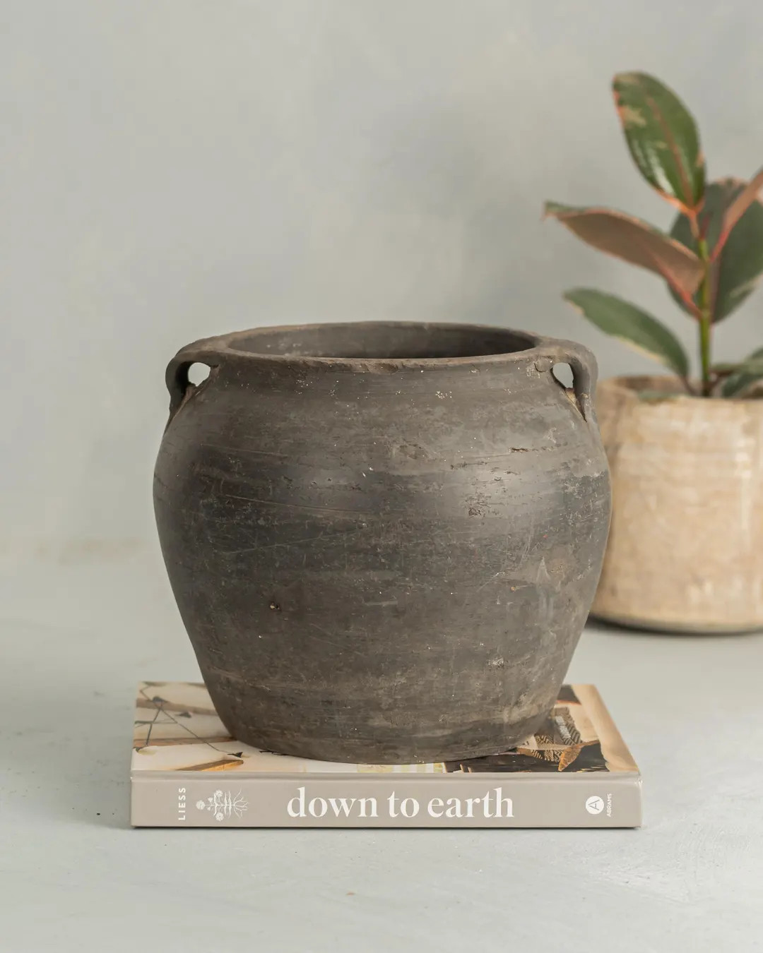 8"-10" Vintage Black Grey Pot {with Handles} (free Shipping) - Etsy | Etsy (US)