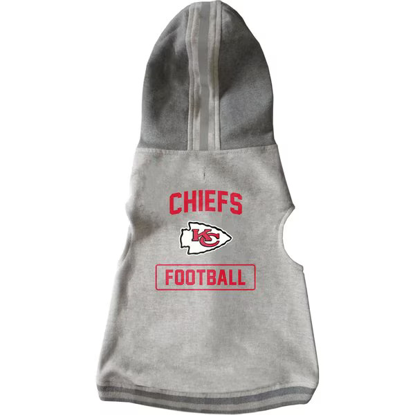 Littlearth NFL Dog & Cat Hooded Crewneck Sweater, Kansas City Chiefs, Large | Chewy.com