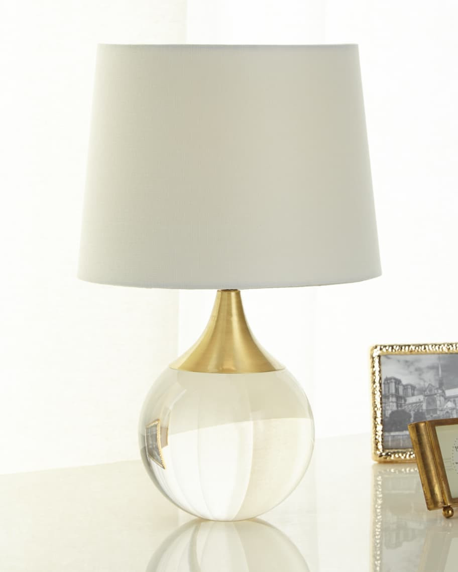 Fluted Crystal Ball Lamp | Horchow