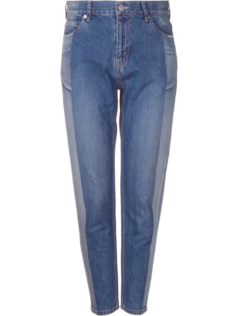 Serge De Blue two-tone tapered jeans, Women's, Size: 38, Cotton | FarFetch US
