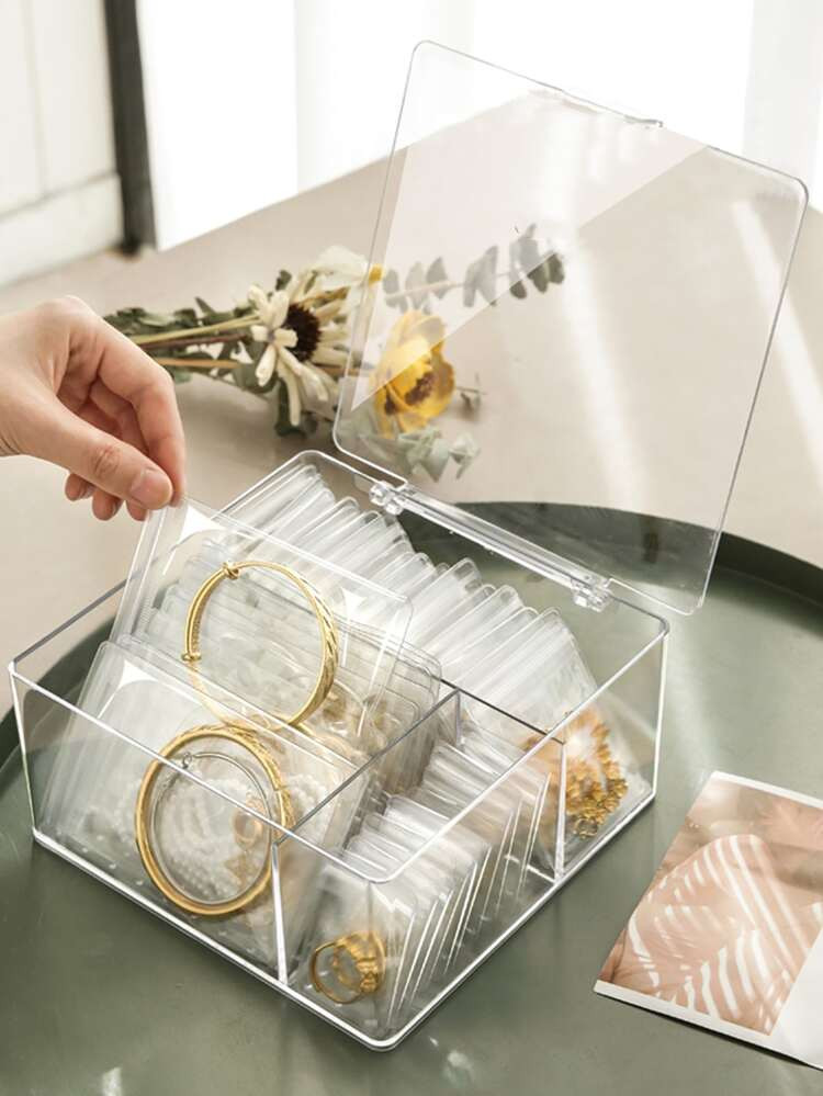 61pcs Clear Jewelry Box & Bag Set | SHEIN