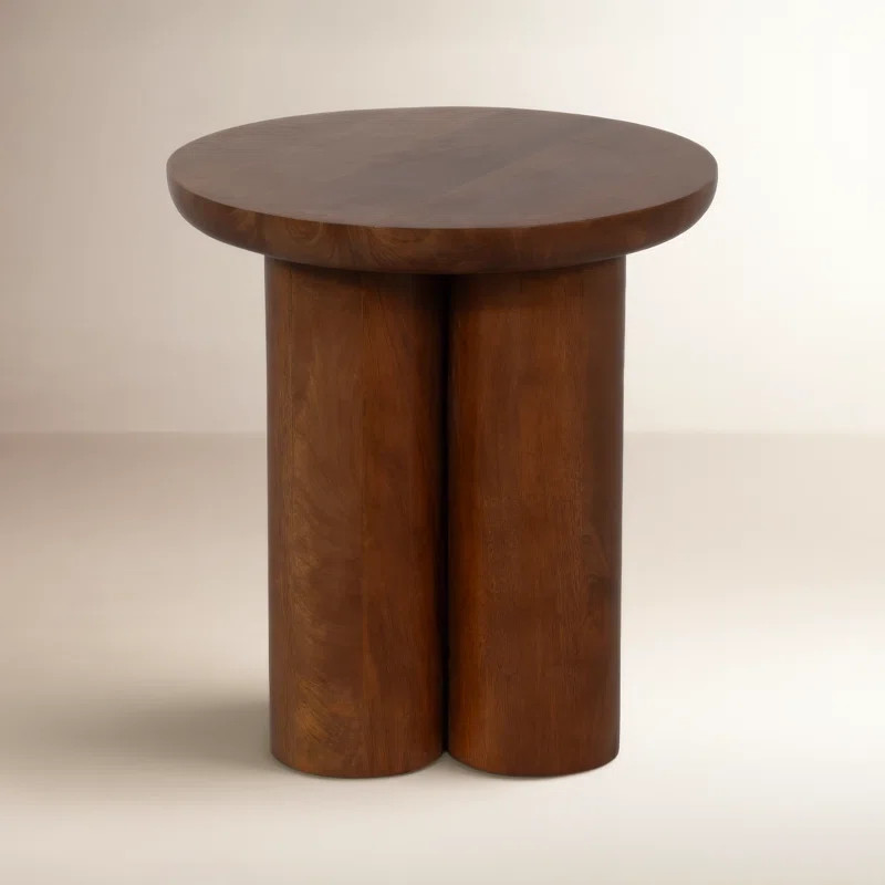 Modern Neutral Wooden Living Room End Table, Side Table 18" | Wayfair North America