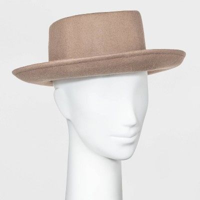 Women's Felt Boater Hat - Universal Thread™ Taupe One Size | Target