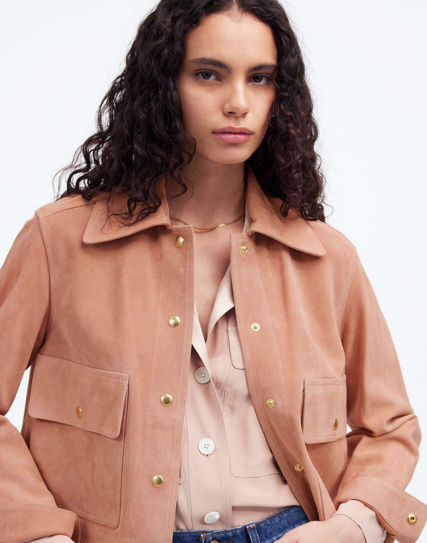 Crop Chore Jacket in Suede | Madewell | Madewell