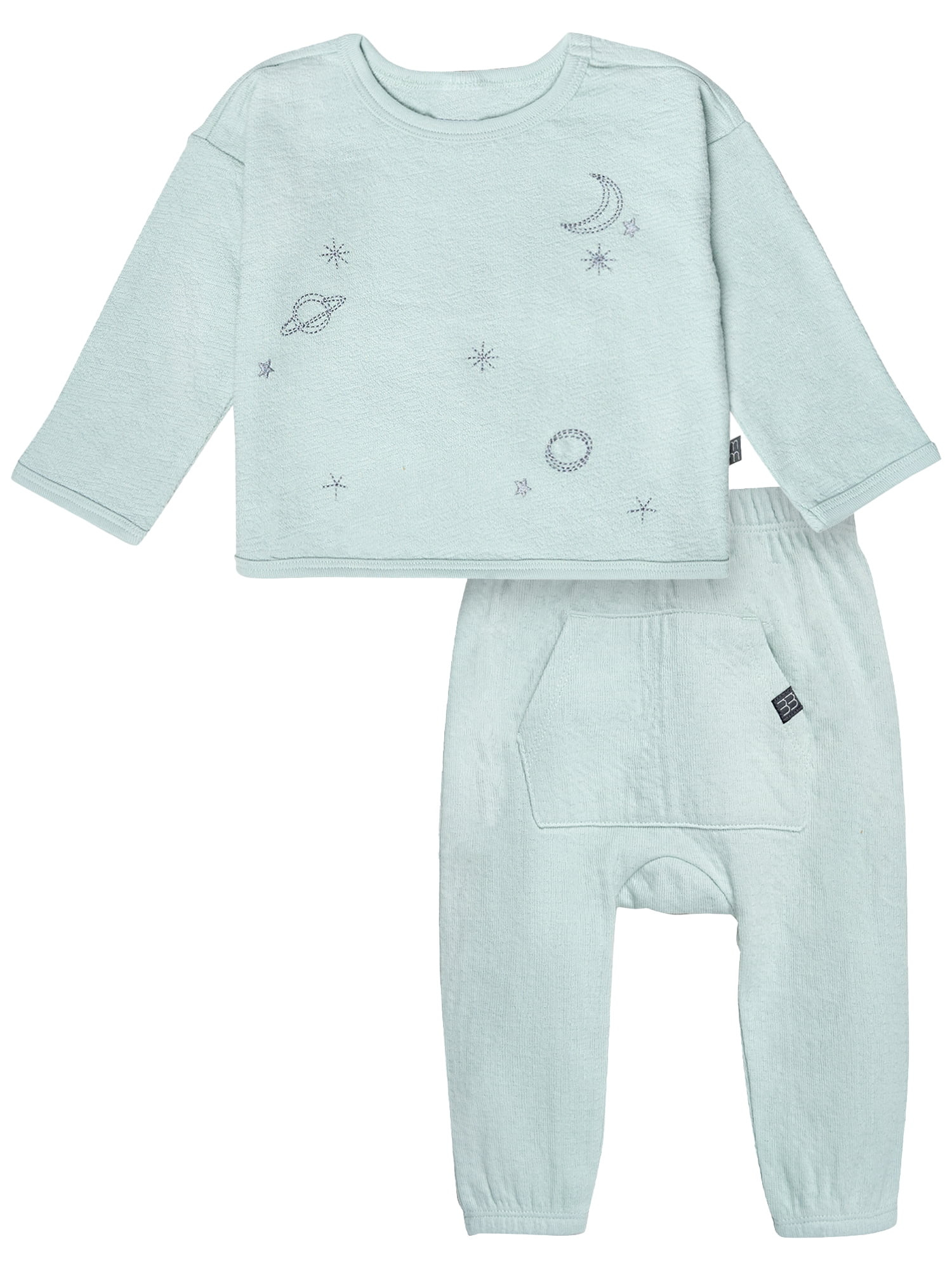 Modern Moments by Gerber Gender Neutral 2-Piece Outfit Sets, Sizes 0/3 Months - 24 Months | Walmart (US)