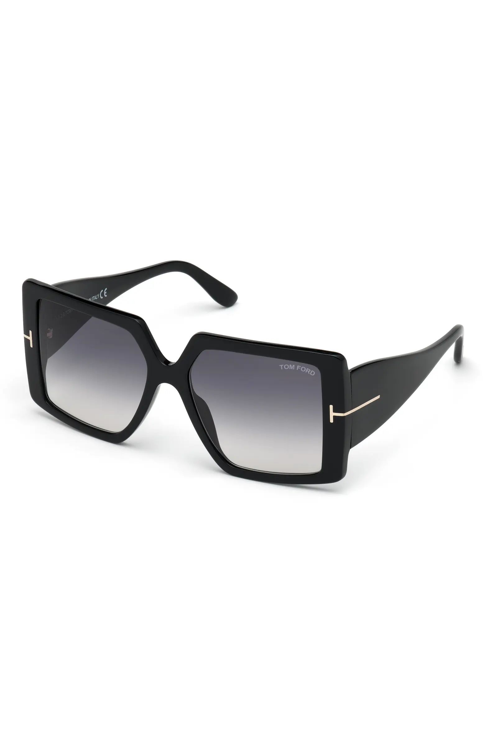 Quinn 57mm Gradient Square Sunglasses | Nordstrom