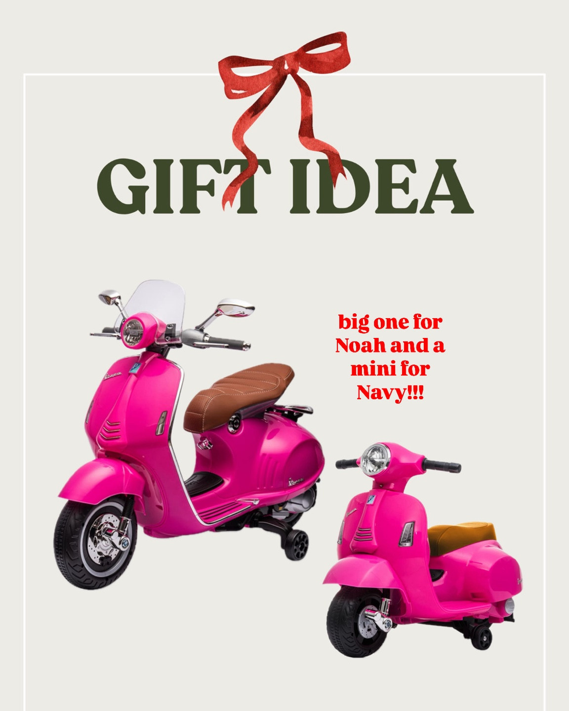 Ride on scooter for Noah and Navy! Code NOVSAVE works!!


#LTKKids #LTKHoliday #LTKGiftGuide